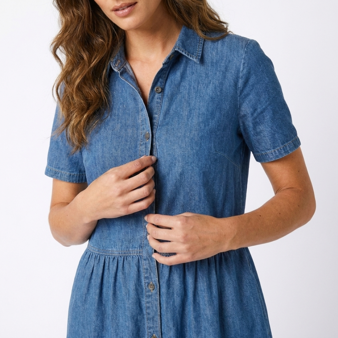Neusa - Džínové Šaty" can be rewritten as "Neusa - Denim Dress.