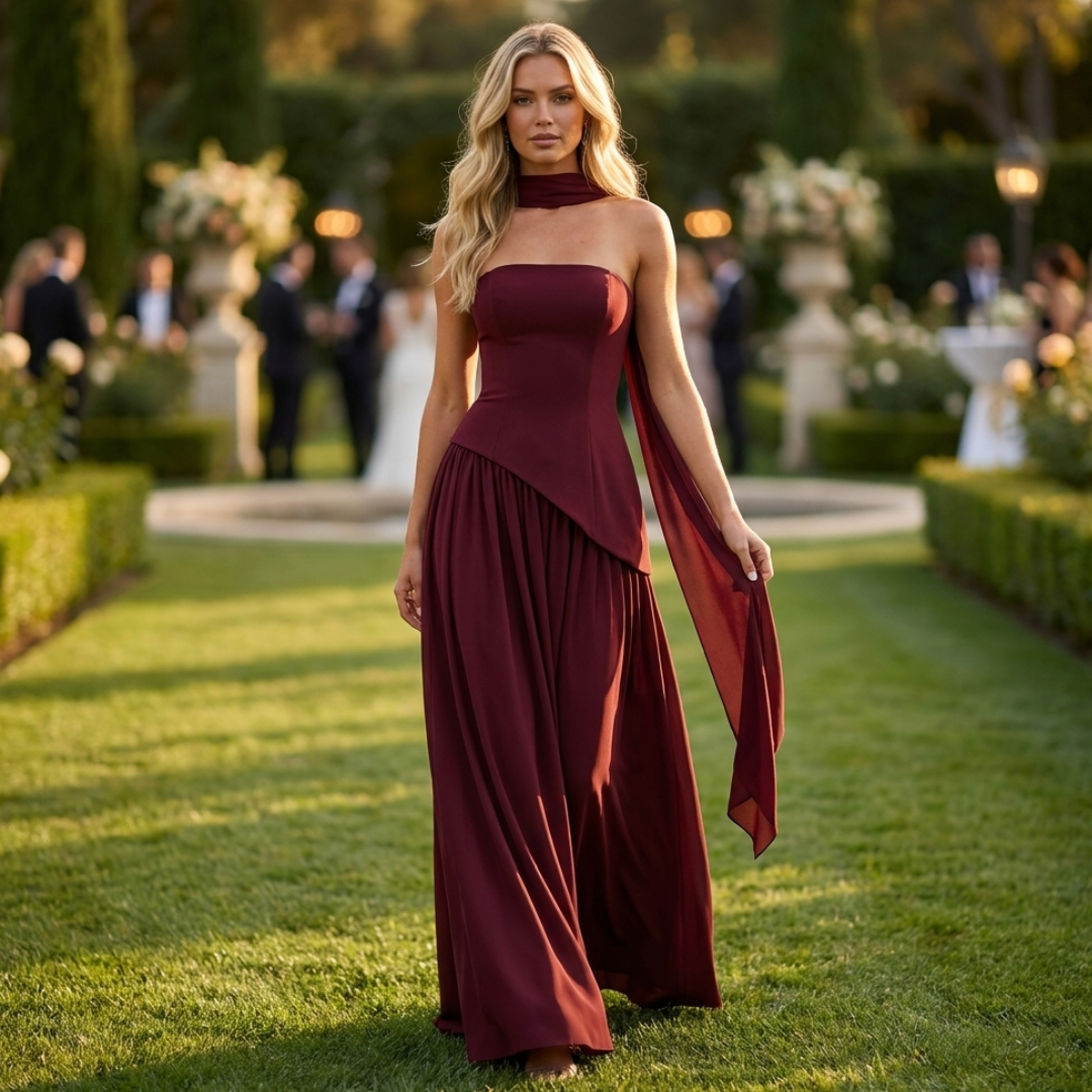 Mel - Stylové elegantní společenské šaty