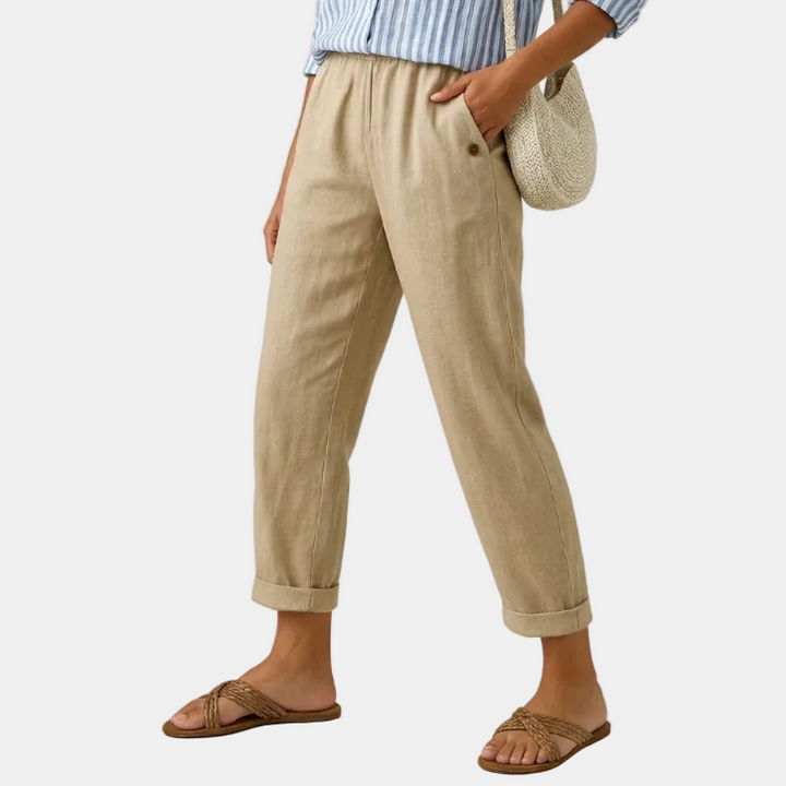 Agatha - Klasické lněné kalhoty