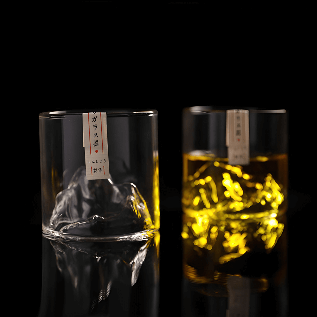 Sklenice na whisky s japonským krystalem Mount Fuji