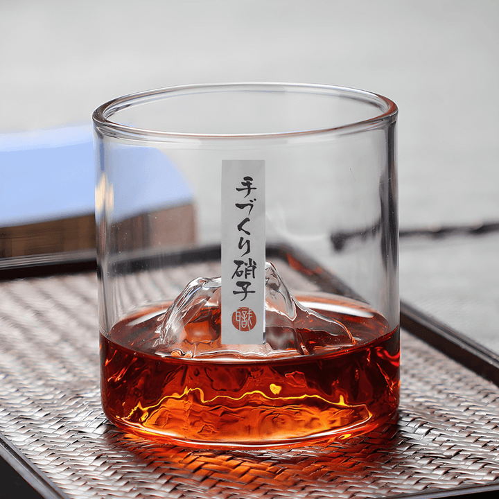 Sklenice na whisky s japonským krystalem Mount Fuji