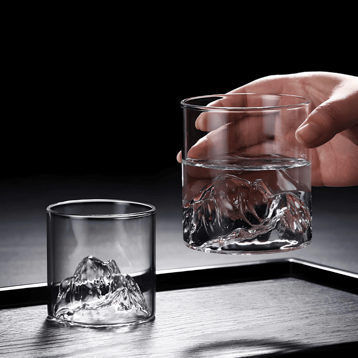 Sklenice na whisky s japonským krystalem Mount Fuji