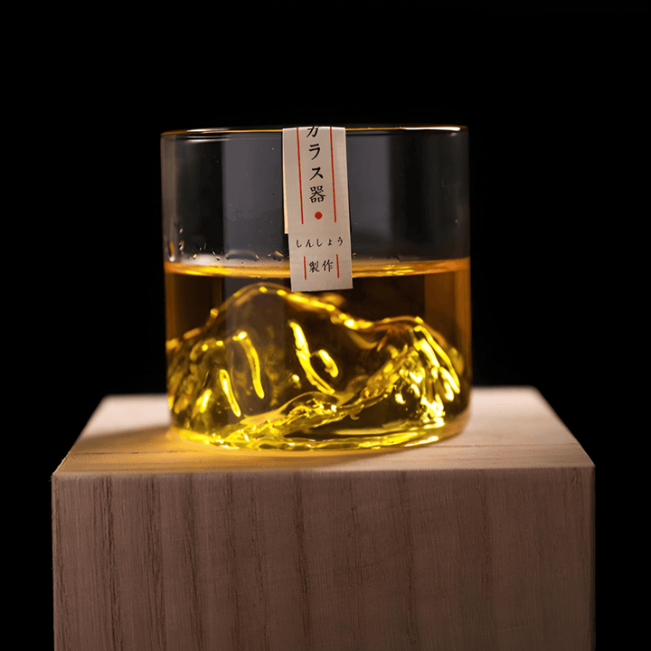Sklenice na whisky s japonským krystalem Mount Fuji