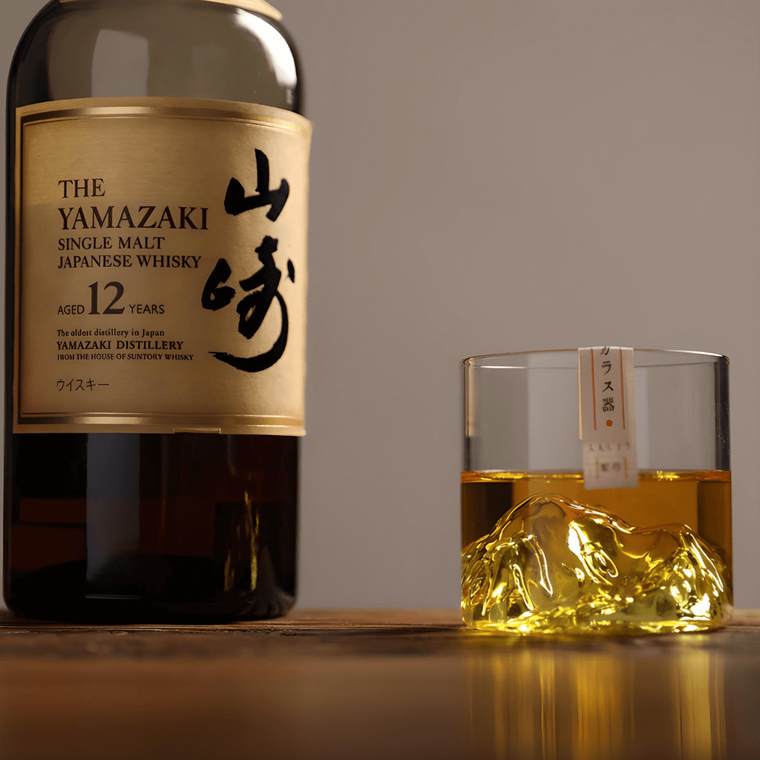 Sklenice na whisky s japonským krystalem Mount Fuji