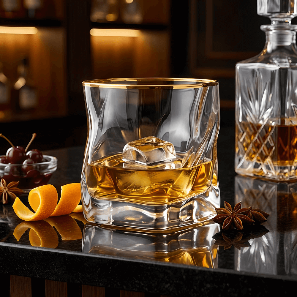 Hoshi Gold Japonský Krystalový Whisky Pohár