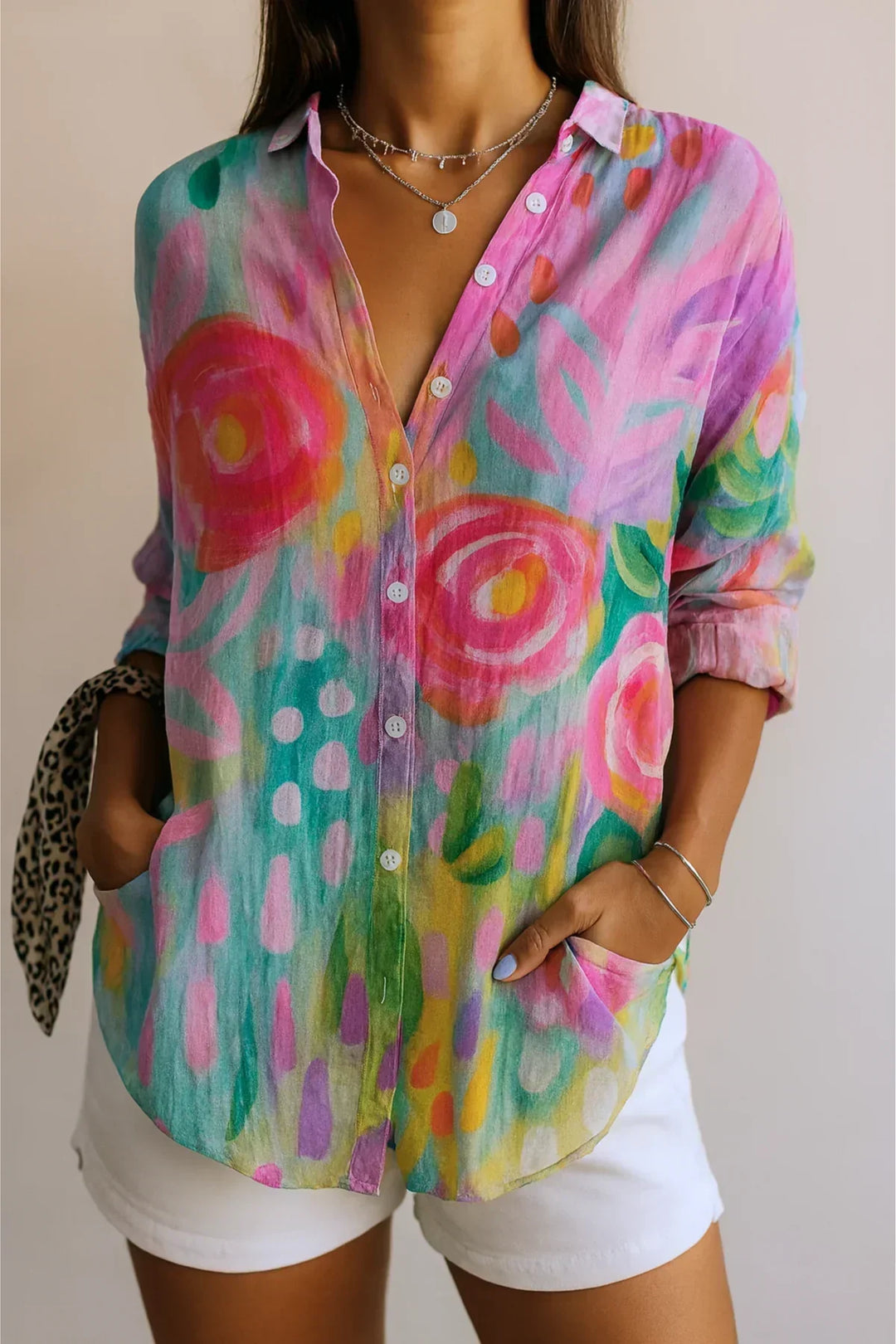 Pietra - Tričko s barevnými motivy