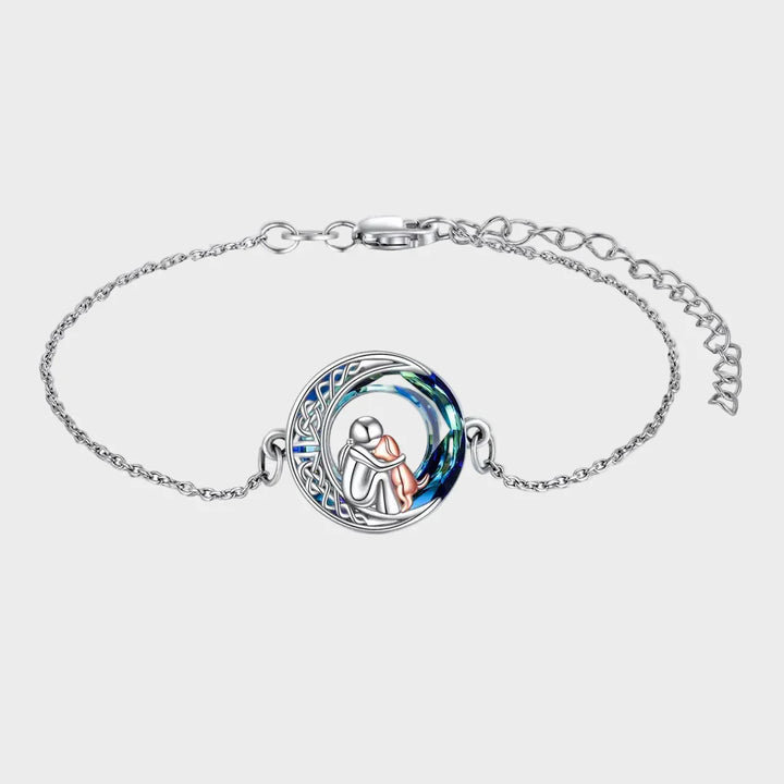 Úprava náramkových hodinek se stříbrným talismanem psa 925