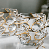 Arashi Gold Japonský Křišťálový Whisky Pohár