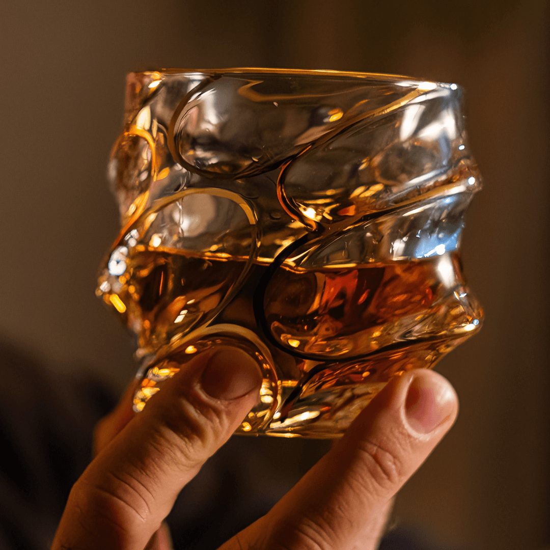 Arashi Gold Japonský Křišťálový Whisky Pohár