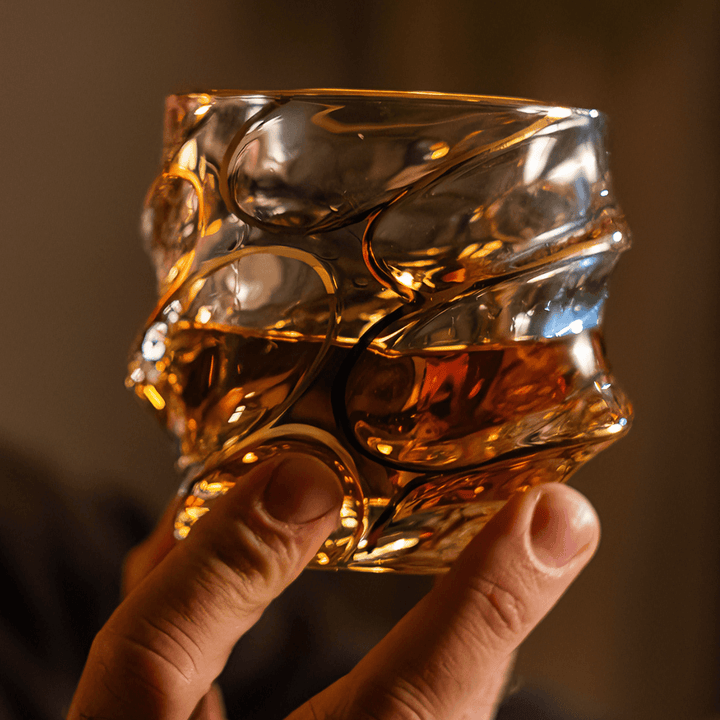 Arashi Gold Japonský Křišťálový Whisky Pohár