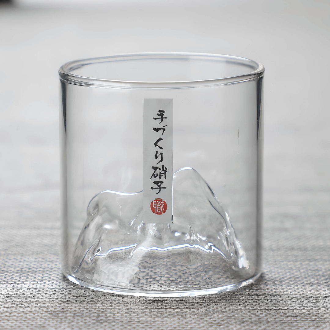 Sklenice na whisky s japonským krystalem Mount Fuji