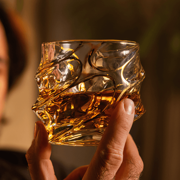 Arashi Gold Japonský Křišťálový Whisky Pohár