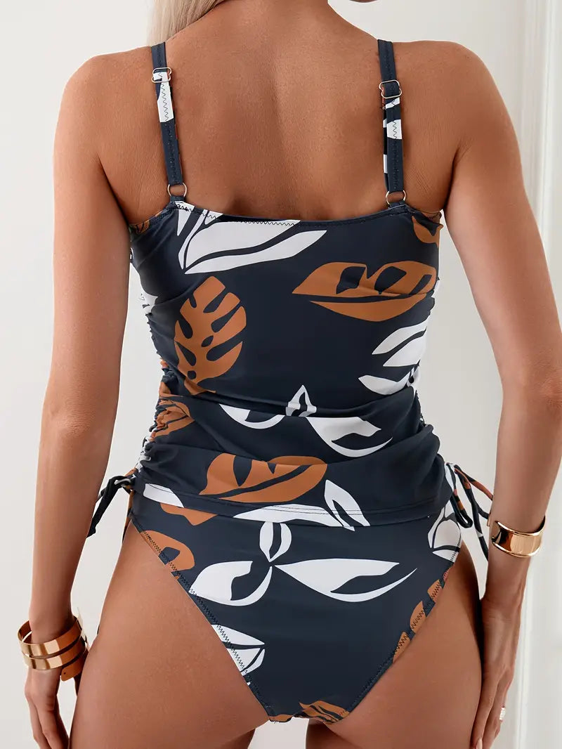 Cleo - Bikini s tropickým listovým vzorem
