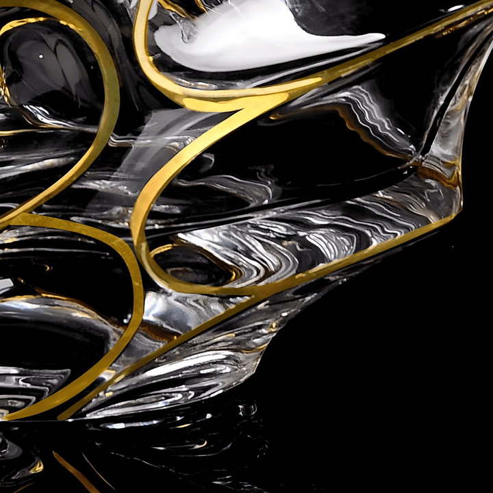 Arashi Gold Japonský Křišťálový Whisky Pohár