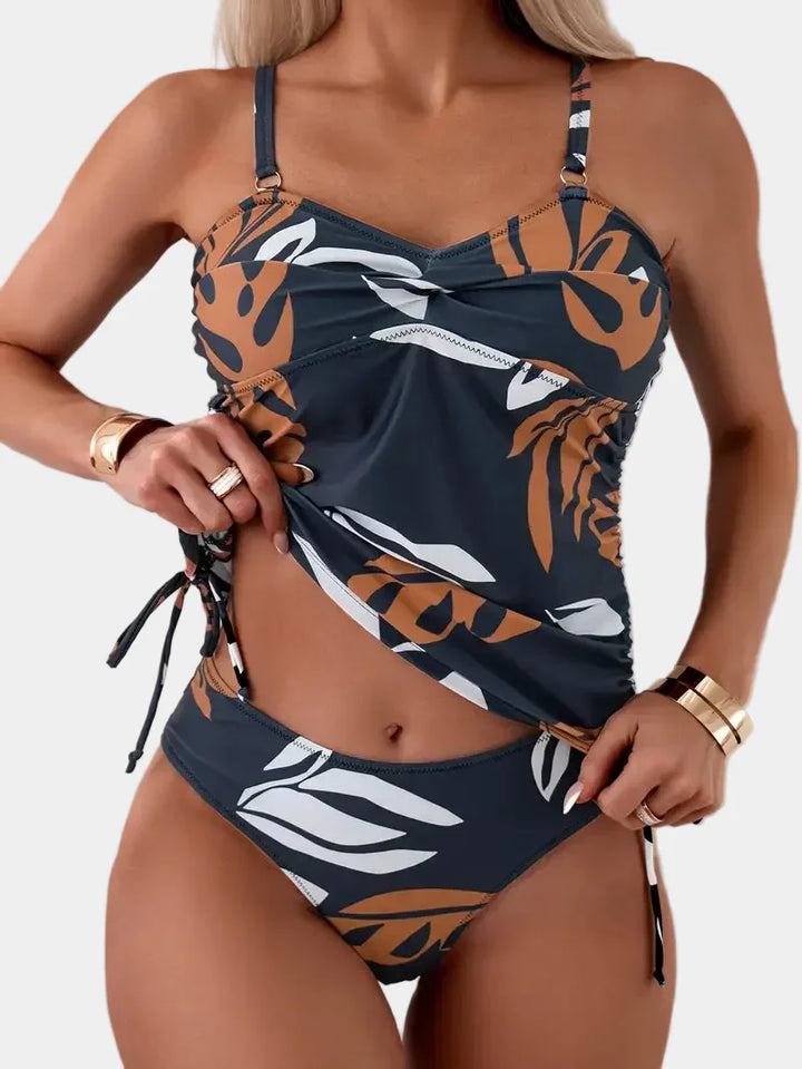 Cleo - Bikini s tropickým listovým vzorem