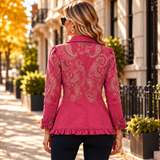 Ella™ | Bunda s paisley výšivkou