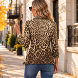 Lauren™ | Bunda s leopardím potiskem a volány
