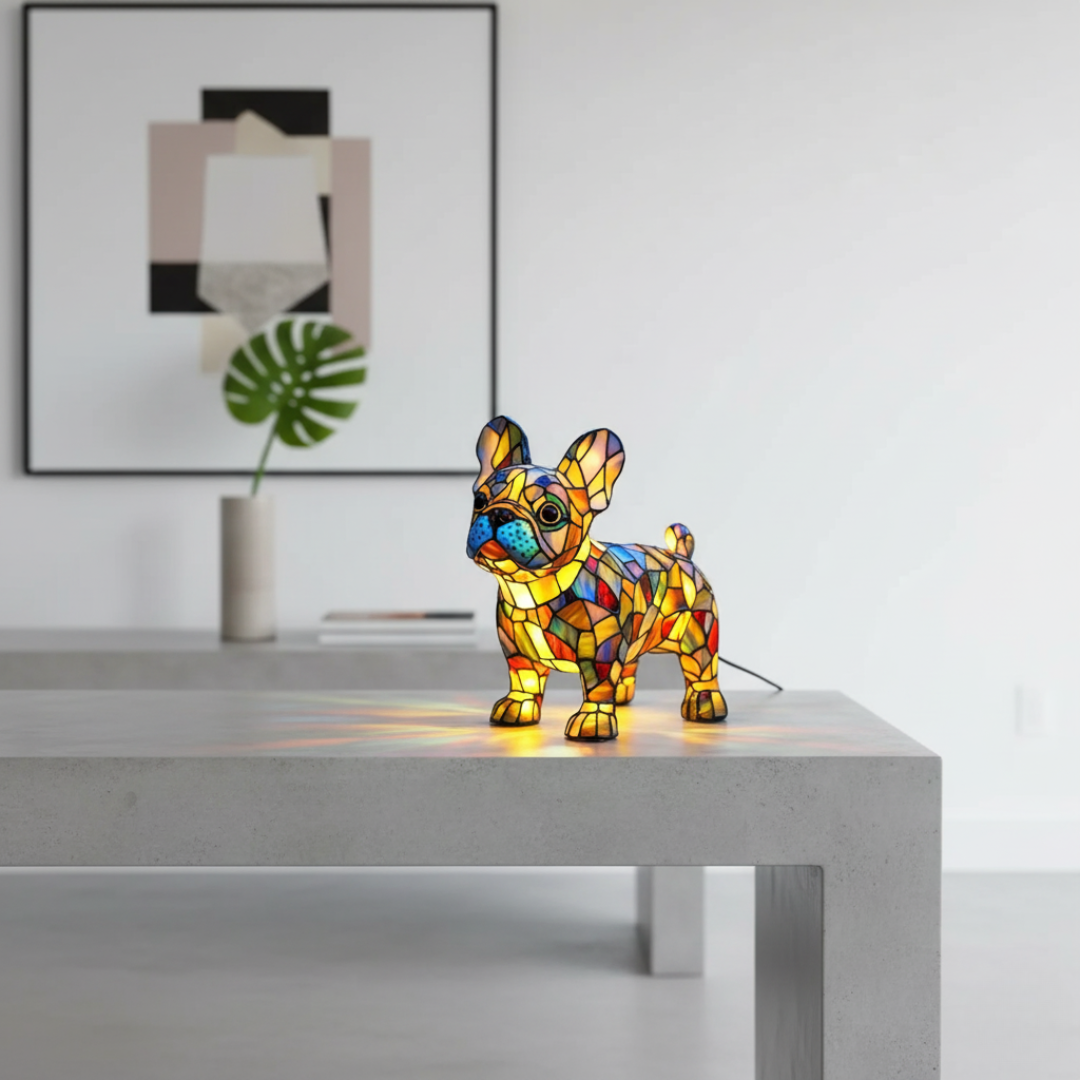 Lampa pro francouzského buldočka