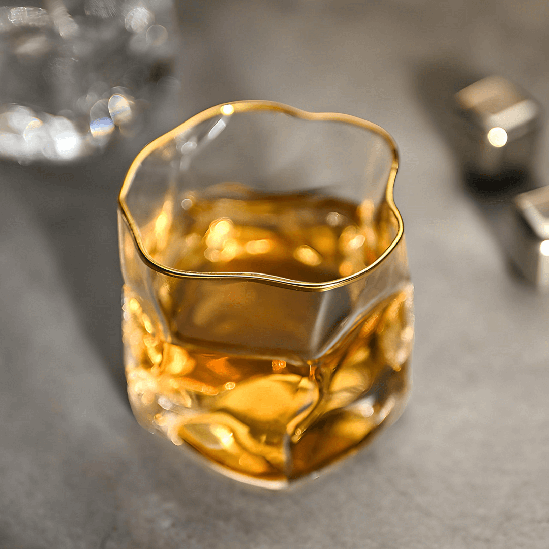Hoshi Gold Japonský Krystalový Whisky Pohár