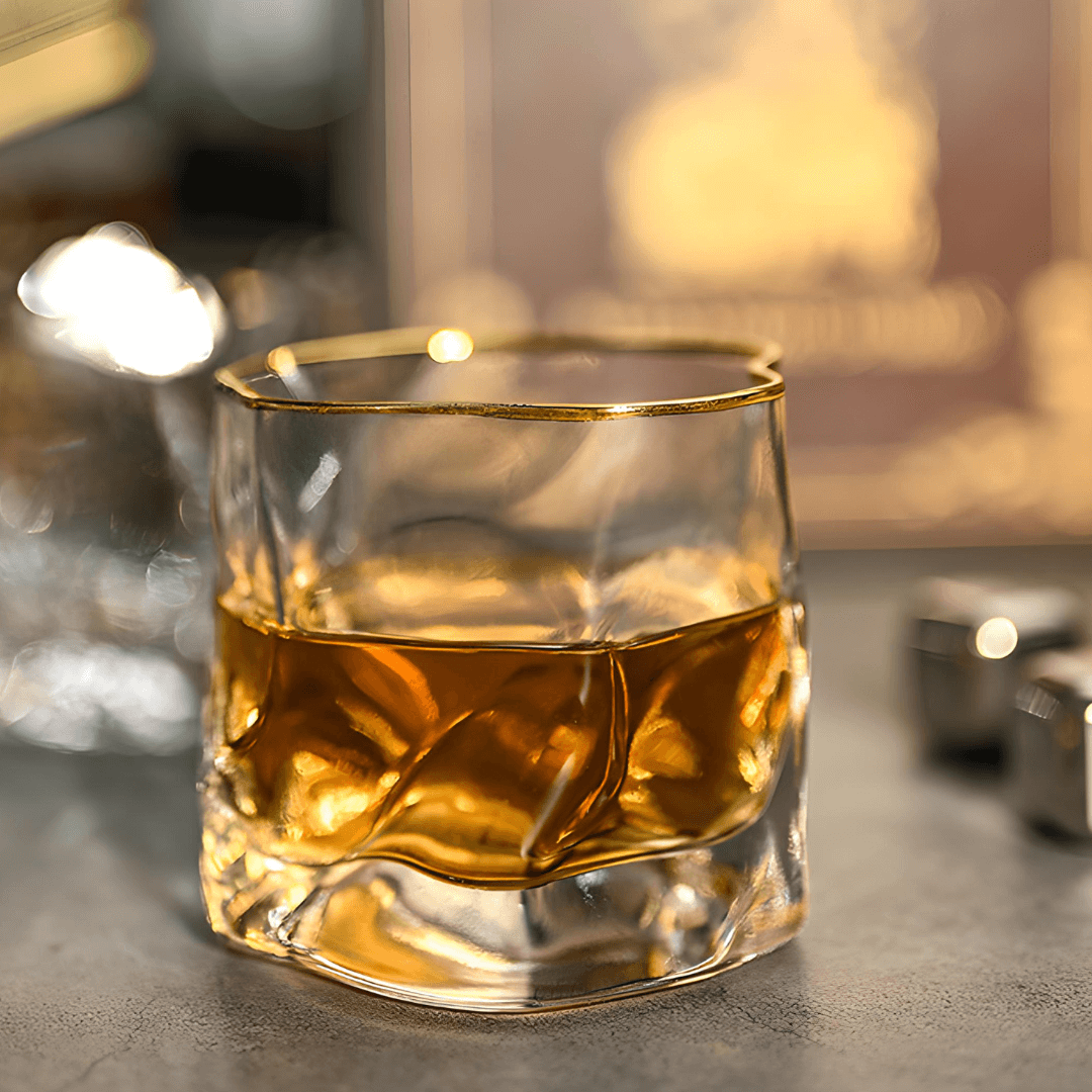 Hoshi Gold Japonský Krystalový Whisky Pohár