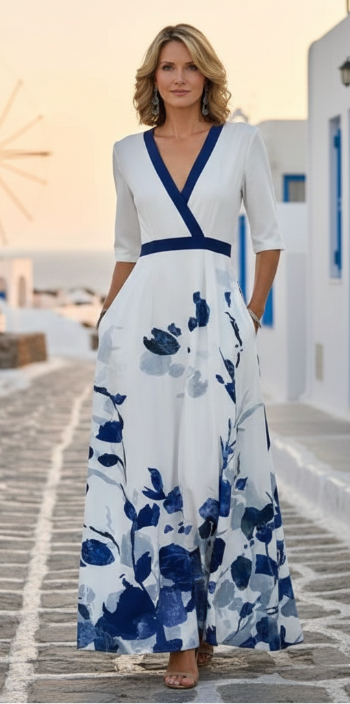 Danae - Stylové maxi šaty s elegancí