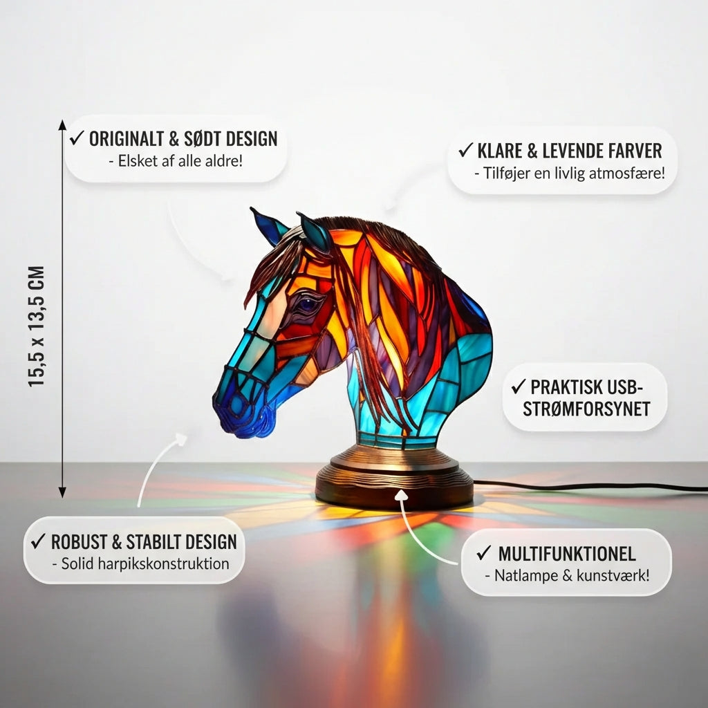 Lampa s koněm