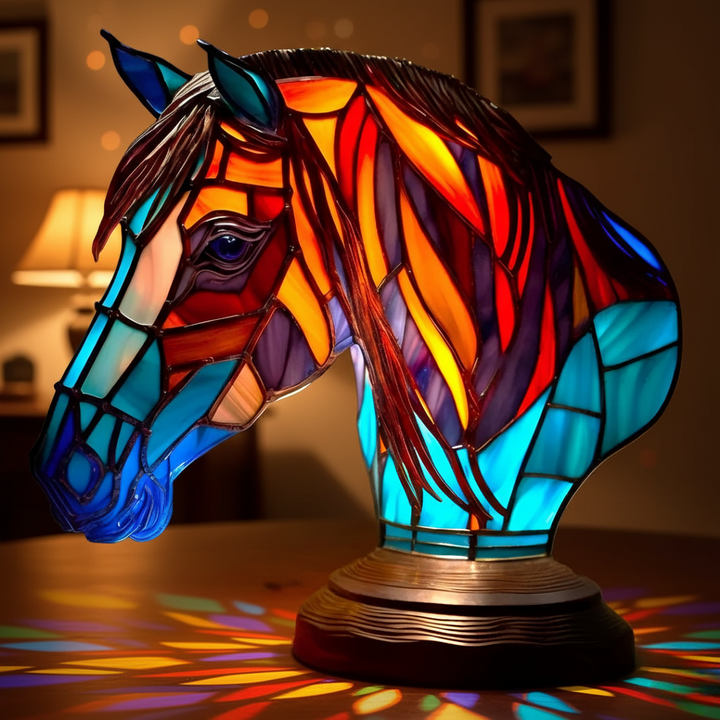 Lampa s koněm