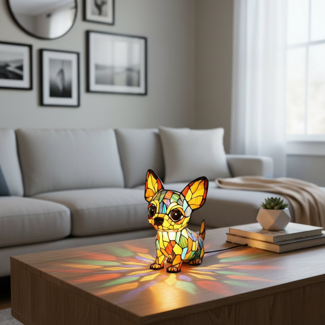 Lampa Chihuahua v Sedící Poloze