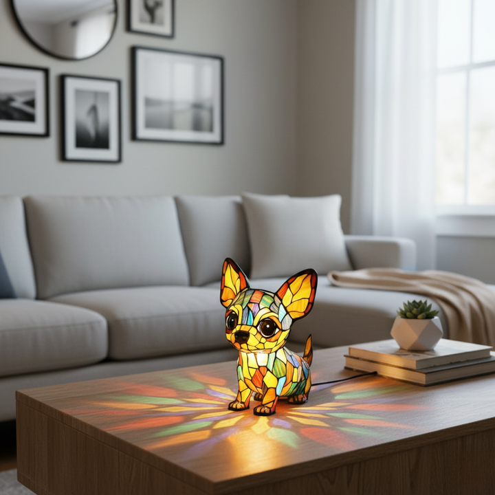 Lampa Chihuahua v Sedící Poloze