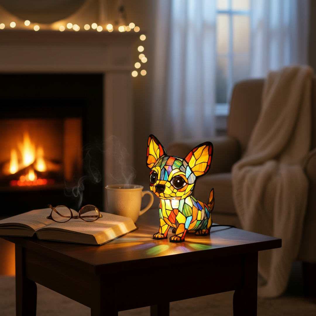 Lampa Chihuahua v Sedící Poloze