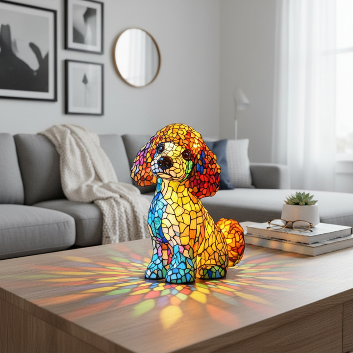 Lampa Pudel v Sedící Poloze