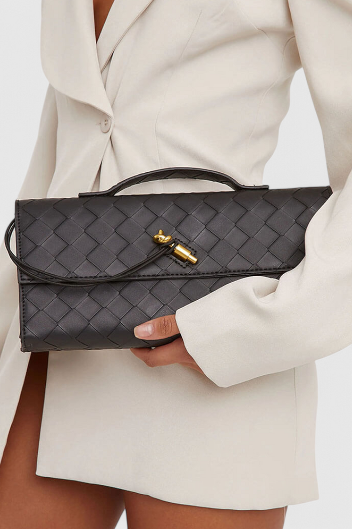 Clutch kabelka Melanie se zlatým uzlem