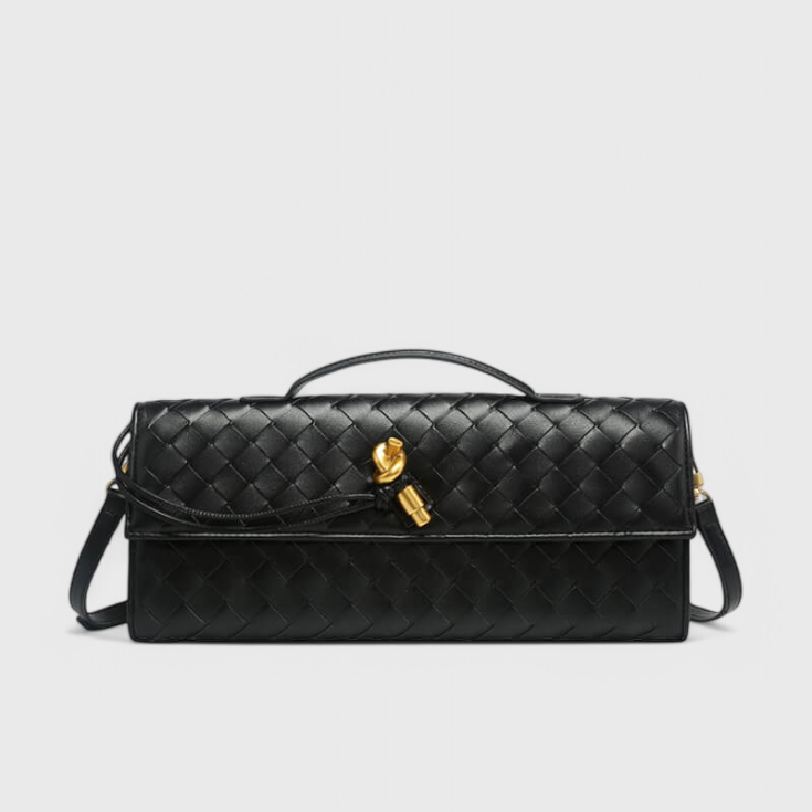 Clutch kabelka Melanie se zlatým uzlem