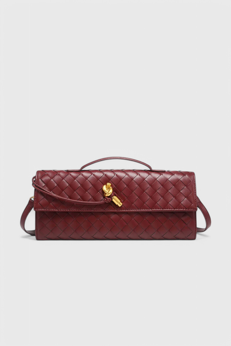Clutch kabelka Melanie se zlatým uzlem
