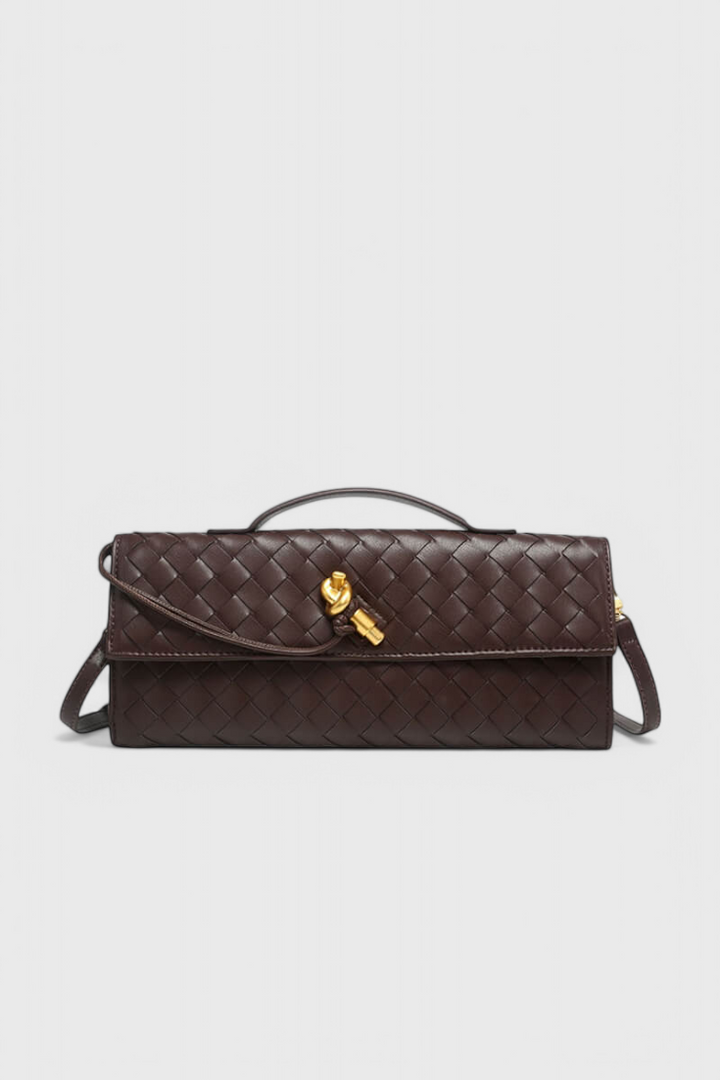 Clutch kabelka Melanie se zlatým uzlem