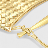 Taška Gerda Bolso Woven s Zlatou Rukojetí