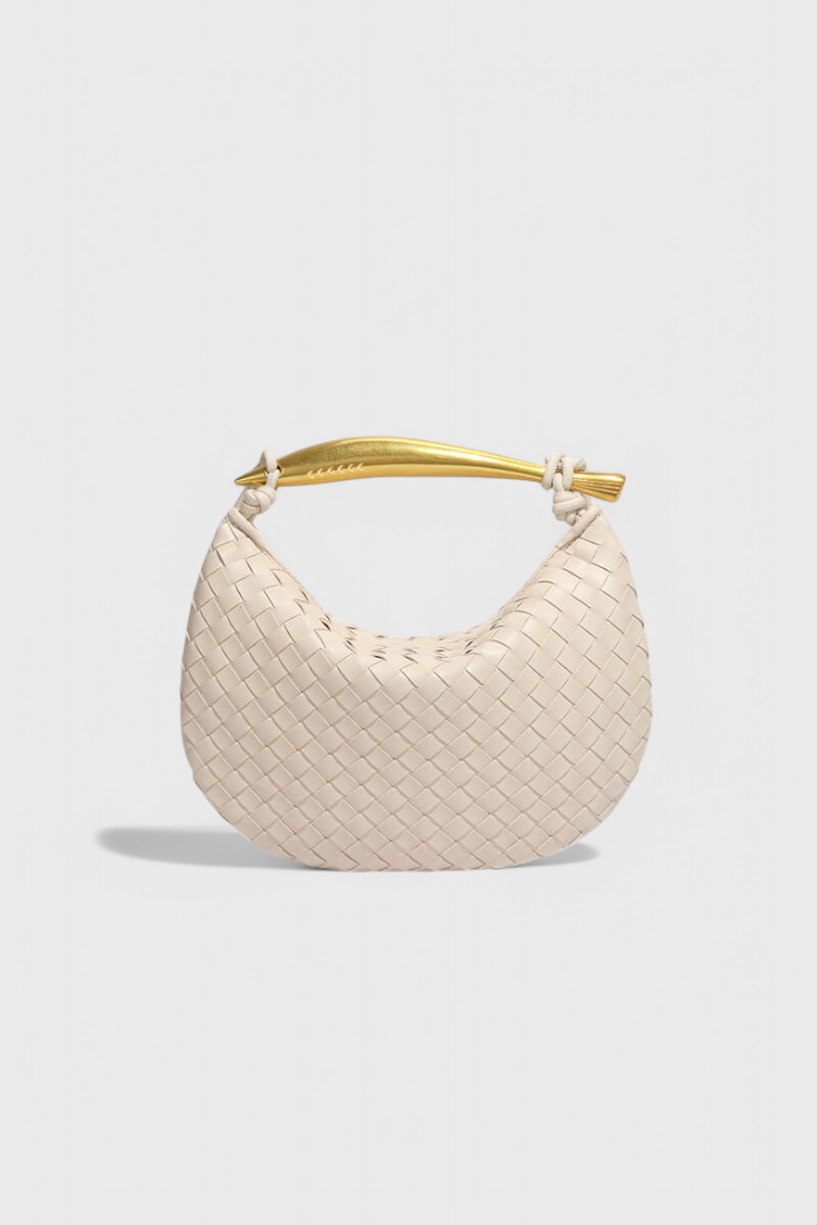 Taška Gerda Bolso Woven s Zlatou Rukojetí