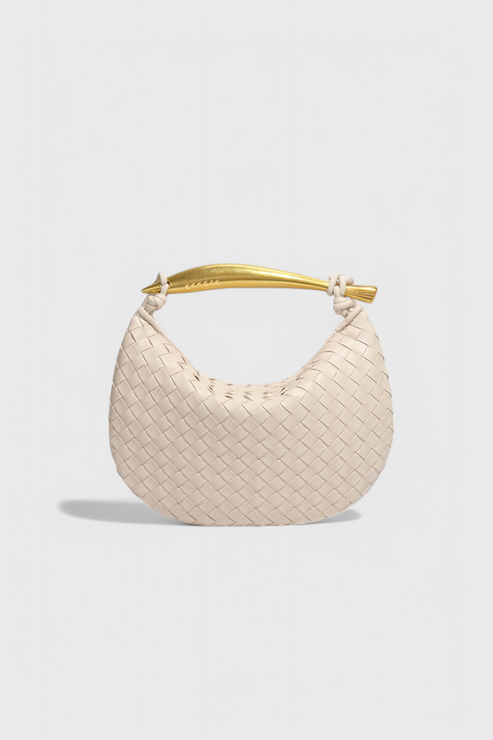 Taška Gerda Bolso Woven s Zlatou Rukojetí