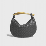 Taška Gerda Bolso Woven s Zlatou Rukojetí