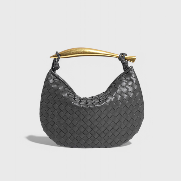 Taška Gerda Bolso Woven s Zlatou Rukojetí