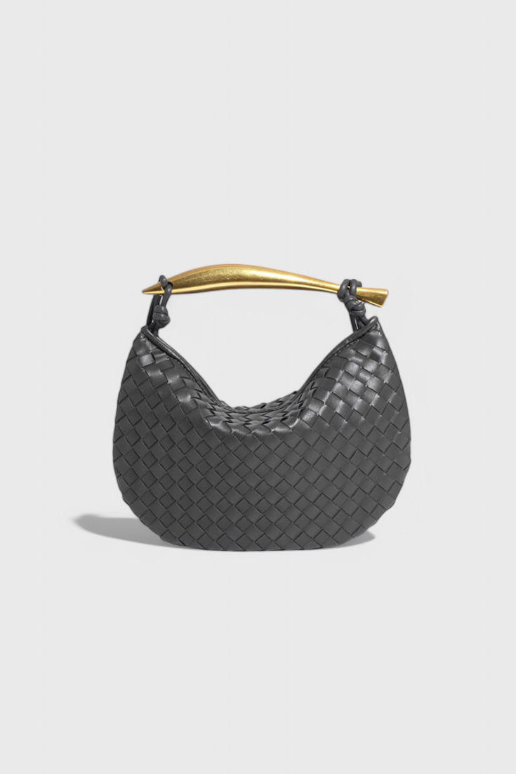 Taška Gerda Bolso Woven s Zlatou Rukojetí
