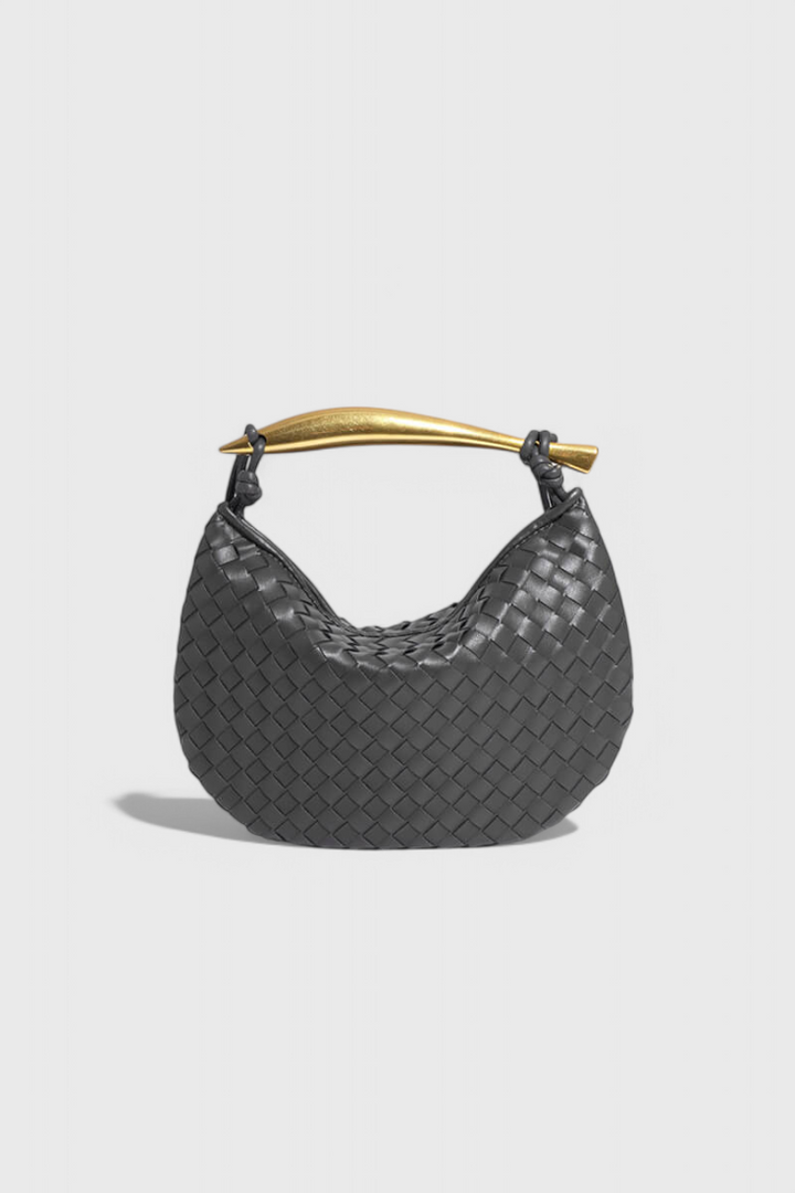 Taška Gerda Bolso Woven s Zlatou Rukojetí