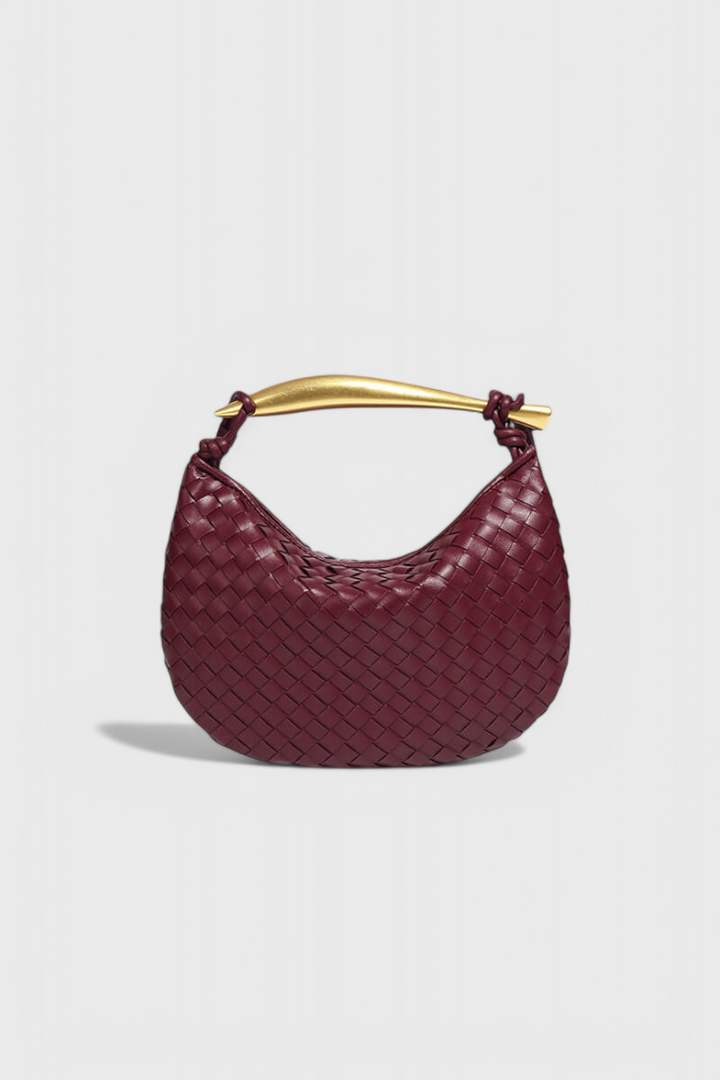 Taška Gerda Bolso Woven s Zlatou Rukojetí