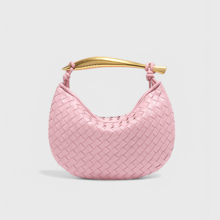 Taška Gerda Bolso Woven s Zlatou Rukojetí