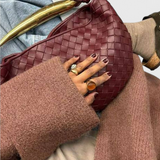 Taška Gerda Bolso Woven s Zlatou Rukojetí