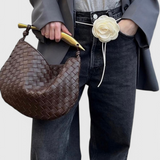Taška Gerda Bolso Woven s Zlatou Rukojetí