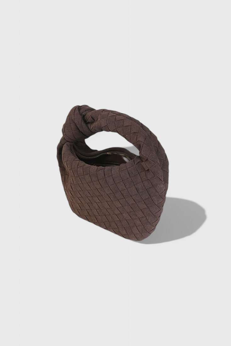 Mini Remi Woven Taška s Vázacím Uzlem