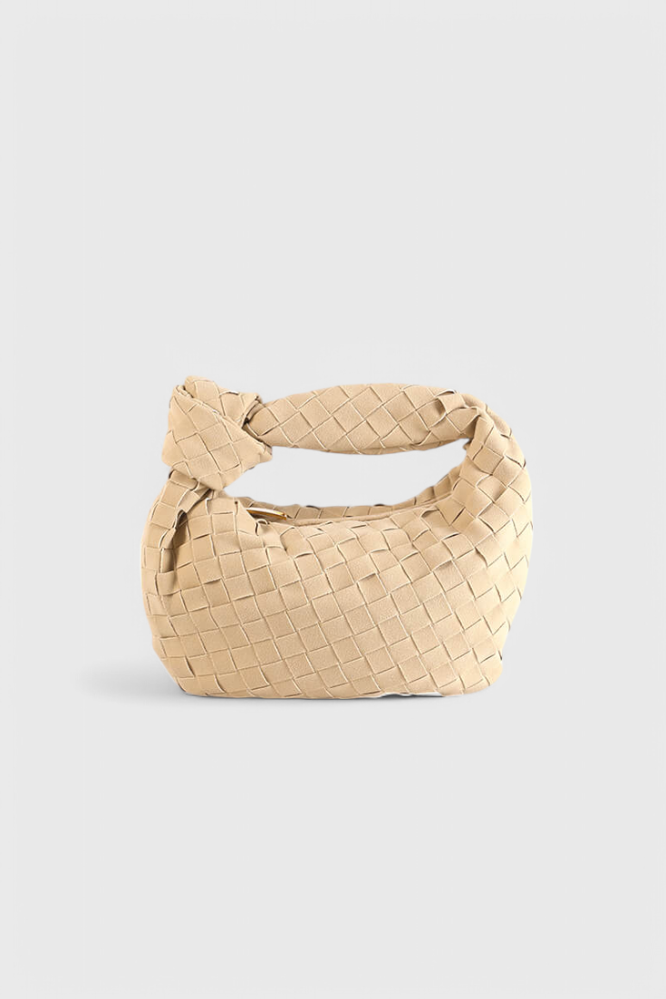 Mini Remi Woven Taška s Vázacím Uzlem