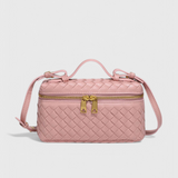 Milla Mini Woven Bag with Gold Accents