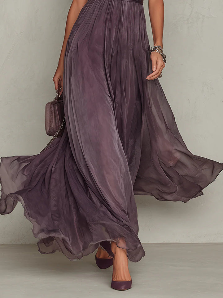 Karine - Dlouhé šaty s elegantním nízkým výstřihem